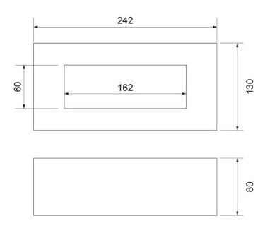 Block Led 13W 1190Lm 3000K